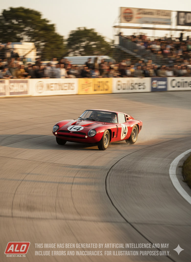 1964 PARIS 1000 KMS #14 ISO GRIFO EDGAR BERNEY/PIERRE NOBLET 1:43 DECALS