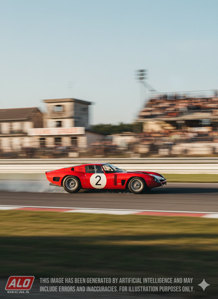 1964 REIMS 12 HOURS #2 ISO GRIFO PIERRE NOBLET/EDGAR BERNEY 1:43 DECALS