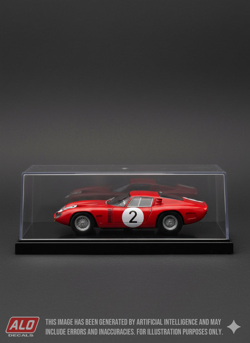 1964 REIMS 12 HOURS #2 ISO GRIFO PIERRE NOBLET/EDGAR BERNEY 1:43 DECALS