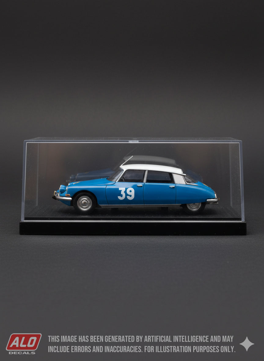 1964 ROUTE DU NORD RALLY #39 CITROËN DS CLAUDINE TRAUTMANN/MARIE-CLAUDE BEAUMONT 1:43, 1:32 DECALS
