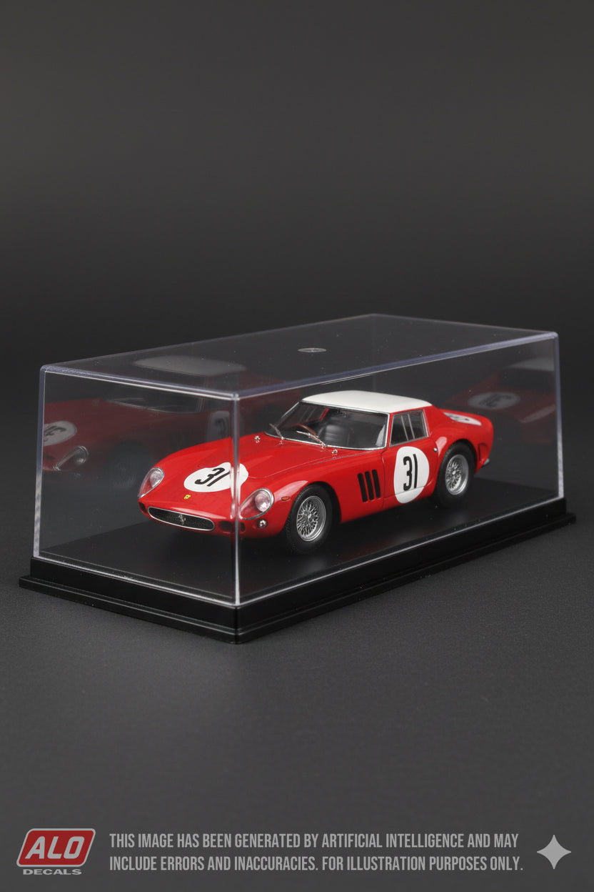 1964 SEBRING 12 HOURS PRACTICE #31 FERRARI 250 GTO/64 CARLO MARIA ABATE/JEAN GUICHET 1:43 DECALS