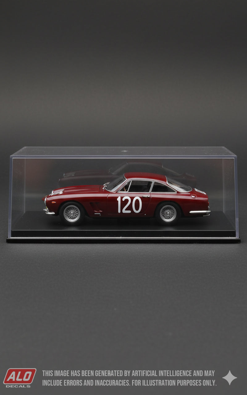 1964 TARGA FLORIO #120 FERRARI 250 GT LUSSO BALDESSARE TAORMINA/PASQUALE TACCI 1:43 DECALS