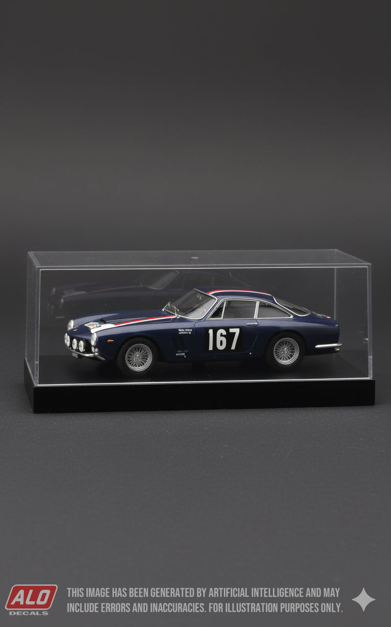 1964 TOUR DE FRANCE #167 FERRARI 250 GT LUSSO CHARLY MÜLLER/HEINI WALTER 1:43 DECALS