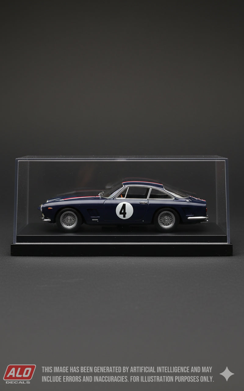 1964 LIMBOURG GRAND PRIX #4 FERRARI 250 GT LUSSO CHARLIE MÜLLER 1:43 DECALS