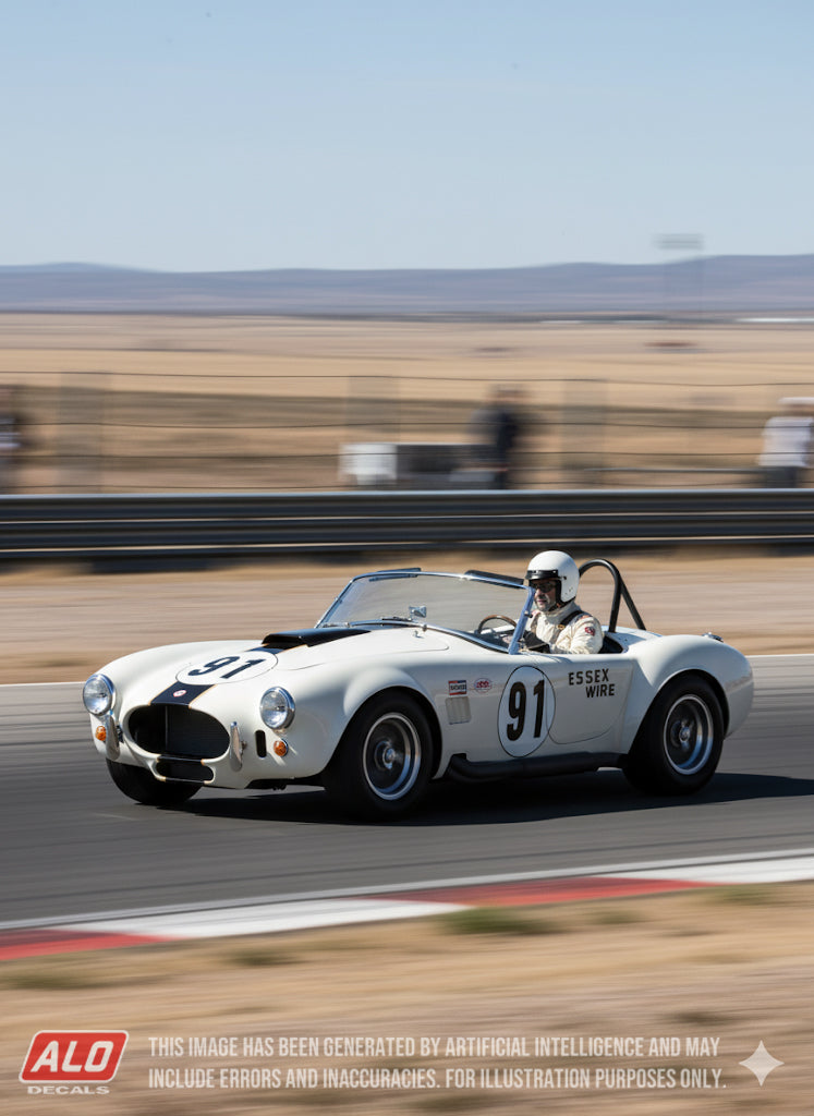 1965 CONTINENTAL DIVIDE USRRC #91 AC SHELBY COBRA SKIP SCOTT 1:43, 1:24 DECALS