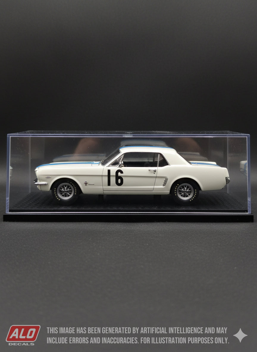 1965 COUPES DE TERLAEMEN #16 FORD MUSTANG ROY PIERPOINT 1:43 DECALS