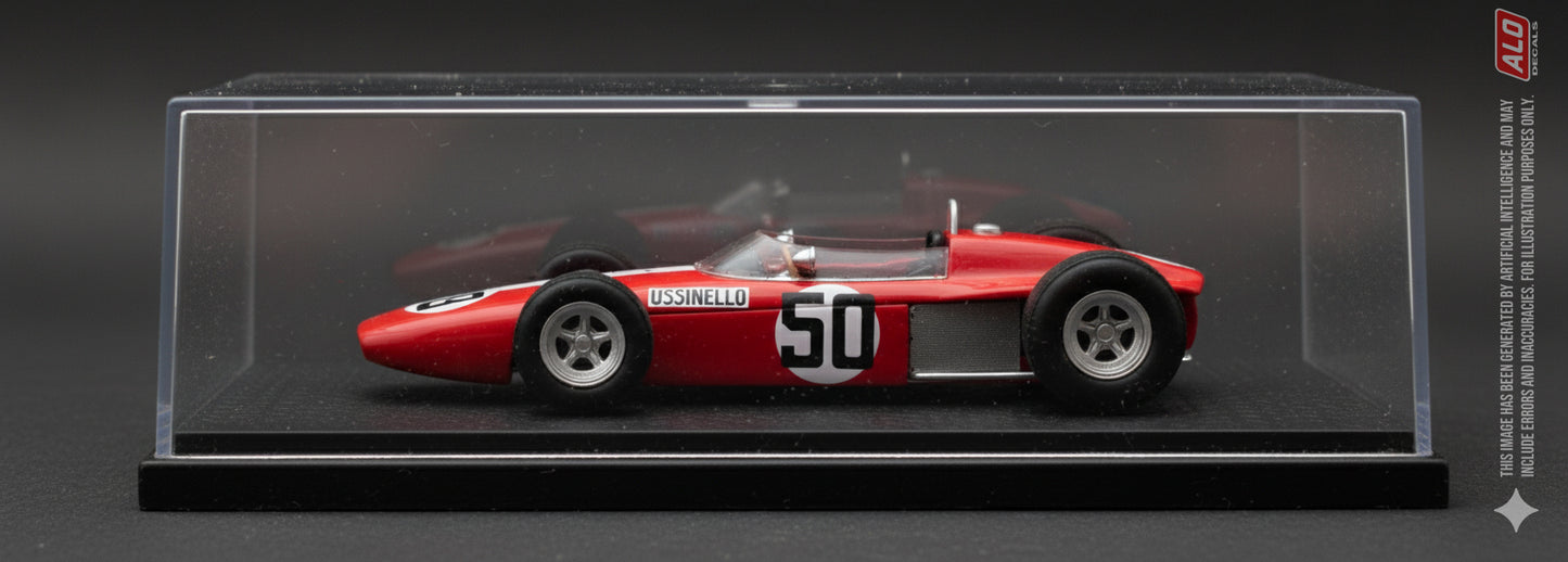 1965 ITALIAN GP #50 BRM P578 ROBERTO BUSSINELLO 1:43 DECALS