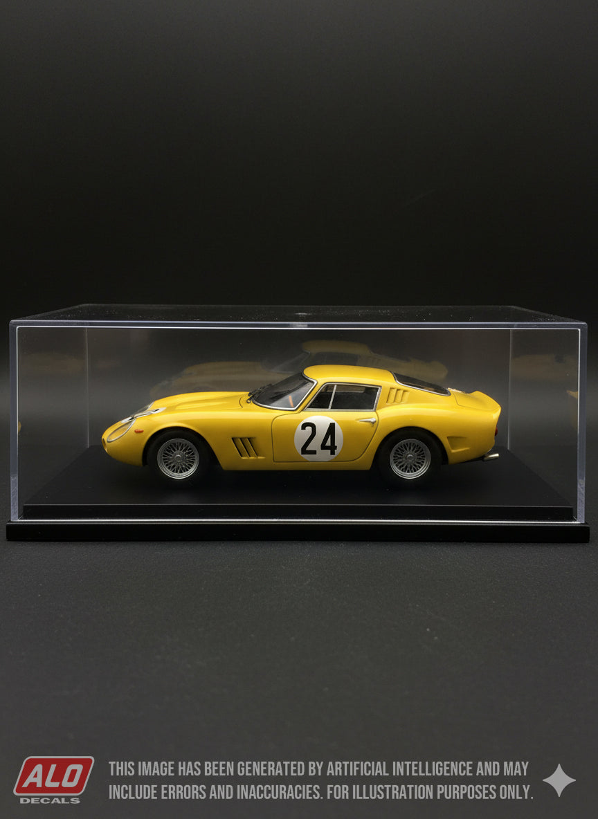 1965 LE MANS 24 HOURS #24 FERRARI 275 GTB WILLY MAIRESSE-JEAN BEURLYS 1:43, 1:18 DECALS