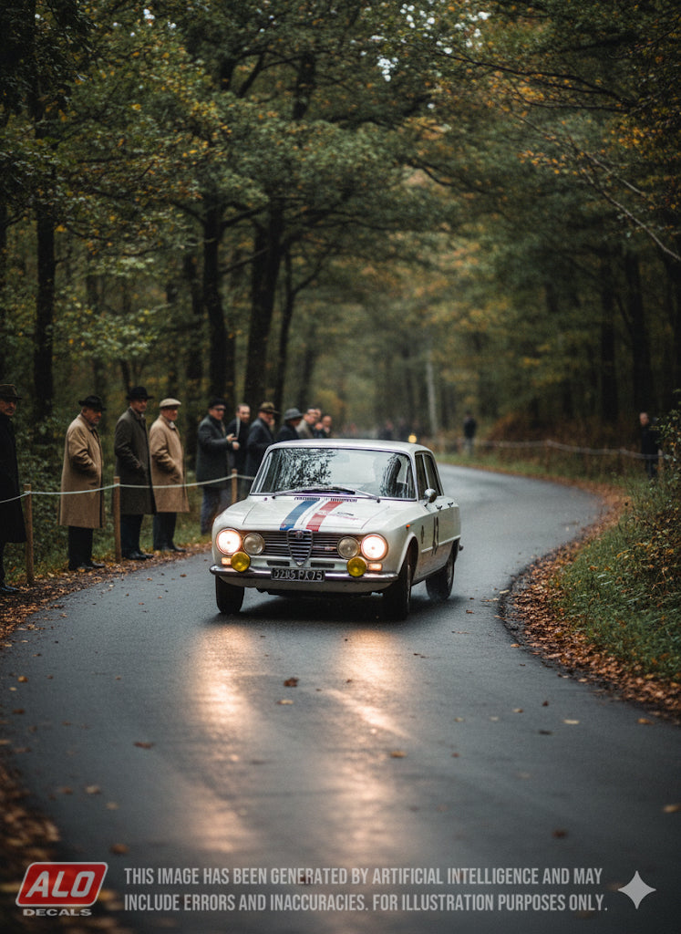 1965 RALLYE DU LIMOUSIN #43 ALFA ROMEO GIULIA FERNAND MASOERO 1:43 DECALS
