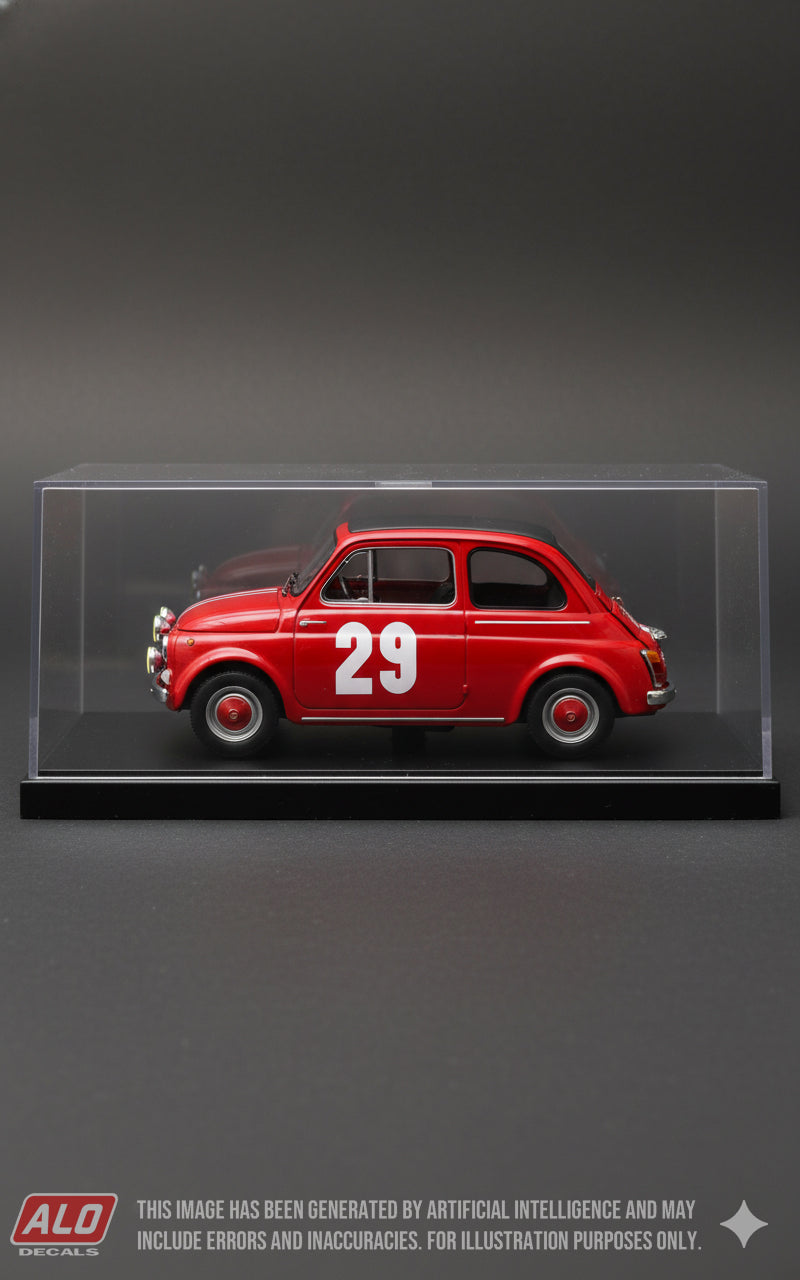 1965 MONTE CARLO RALLY #29 STEYR-PUCH 650 SOBIESLAW ZASADA/KAZIMIERZ OSINSKI 1:43 DECALS
