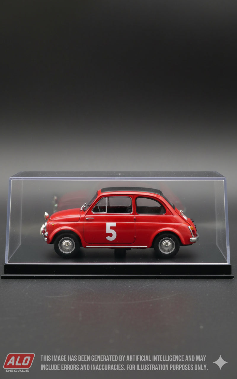 1965 MONTE CARLO RALLY #5 STEYR-PUCH 650 WALTER ROSER/GEORG KAUFMANN 1:43 DECALS