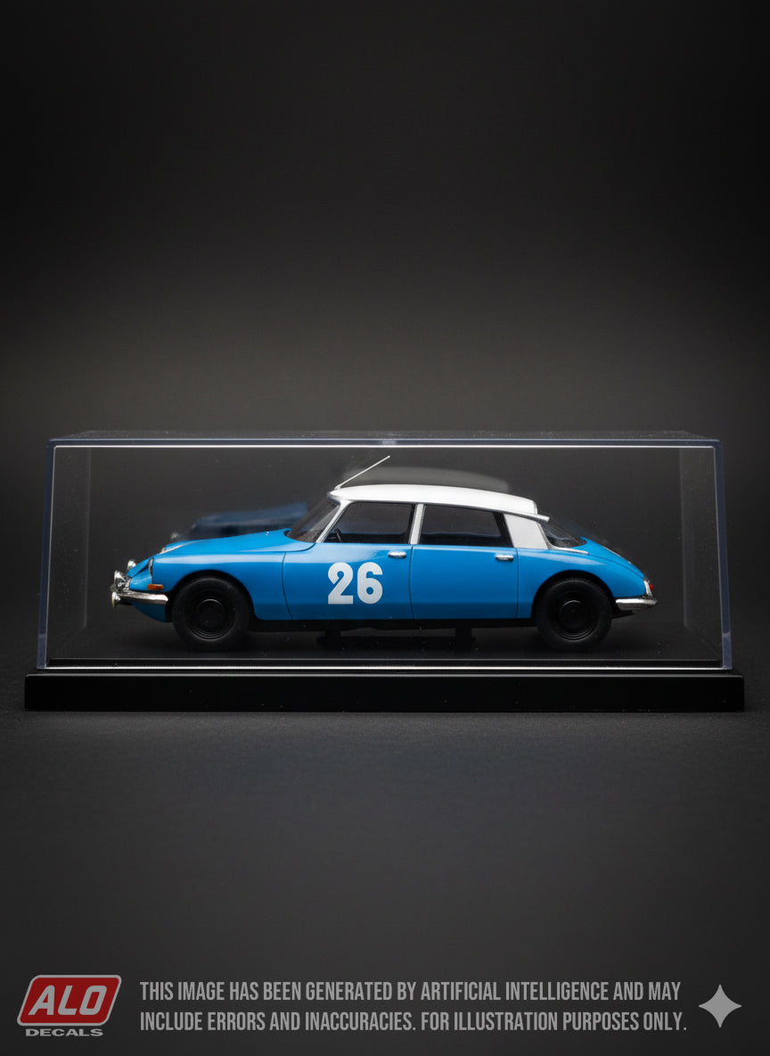 1965 CRITERIUM NEIGE ET GLACE #26 CITROËN DS LUCIEN BIANCHI/"VIC" 1:43 DECALS