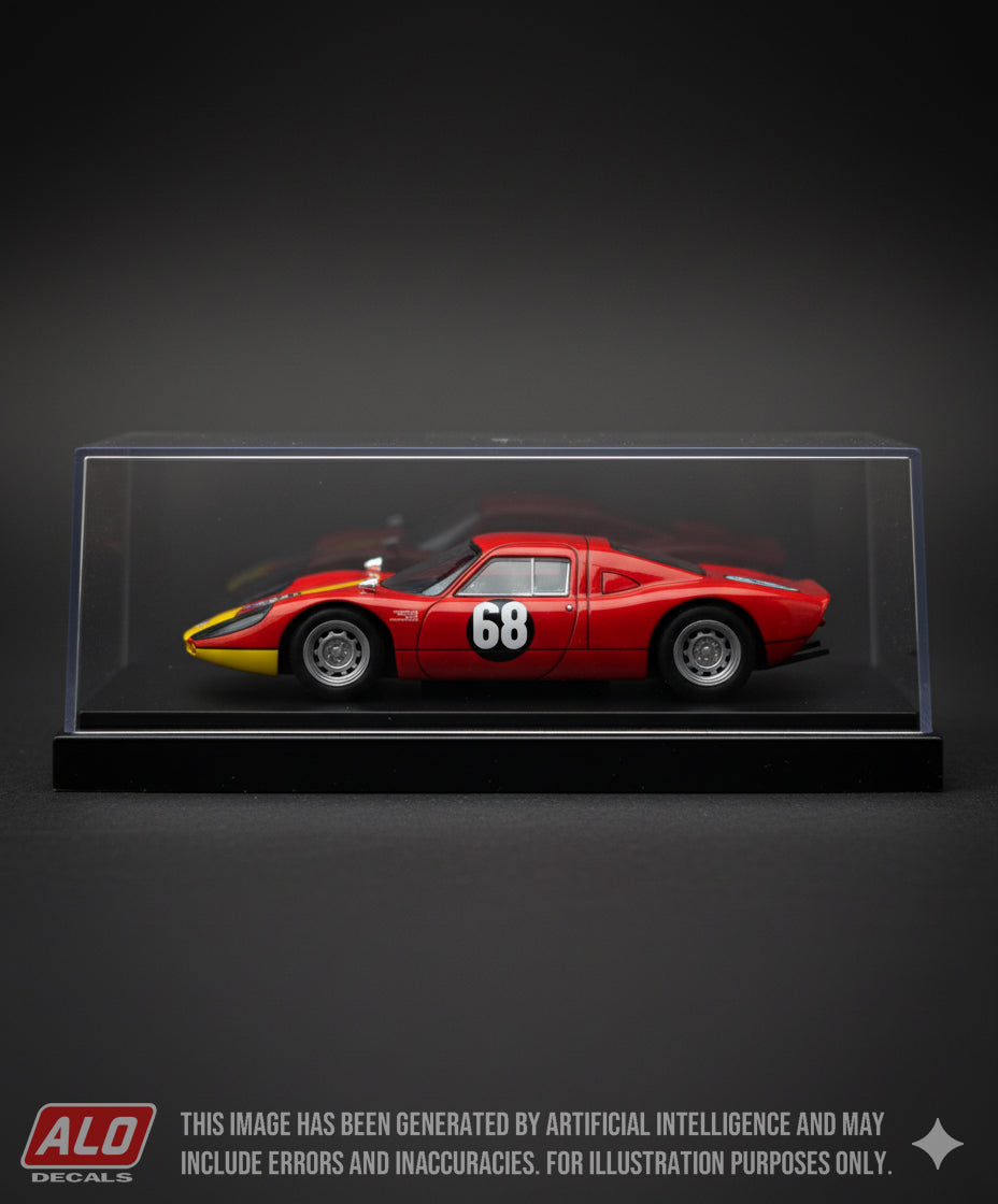 1965 NÜRBURGRING 1000 KMS #68 PORSCHE 904 MANFRED ABELS/GÜNTHER SELBACH 1:43 DECALS