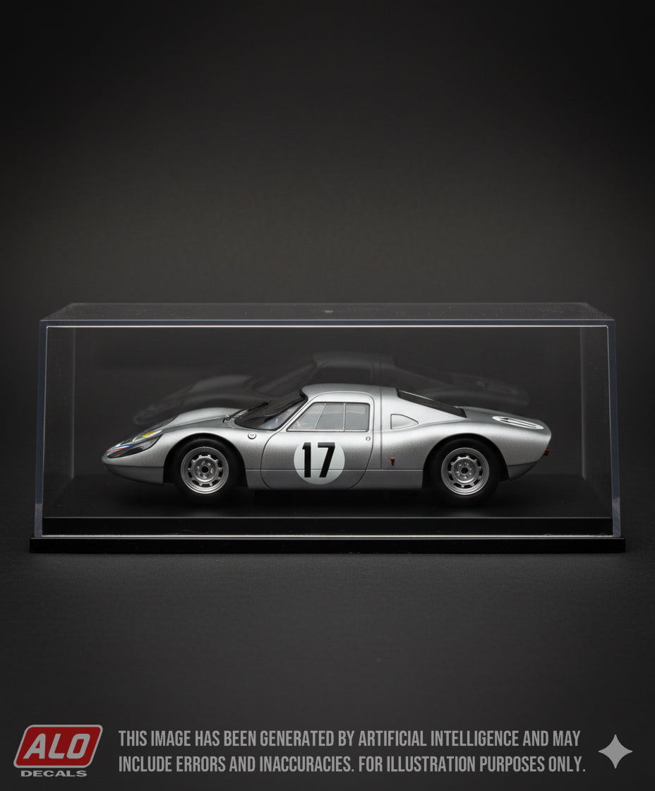 1965 ROUTES DU NORD RALLY #17 PORSCHE 904 CLAUDE BARBIER/GUY MATON 1:43 DECALS