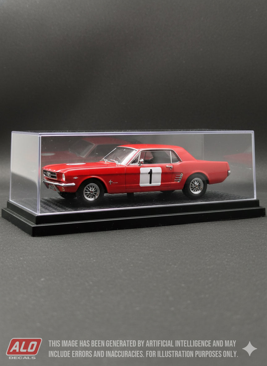 1965 LIMBOURG TROPHY #1 FORD MUSTANG JACKY ICKX 1:43 DECALS