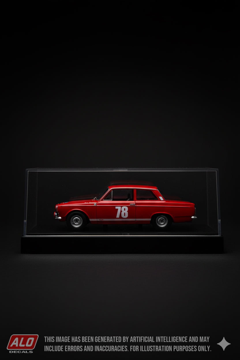 1966 ACROPOLIS RALLY #78 FORD CORTINA BENGT SÖDERSTRÖM/GUNNAR PALM 1:43 DECALS