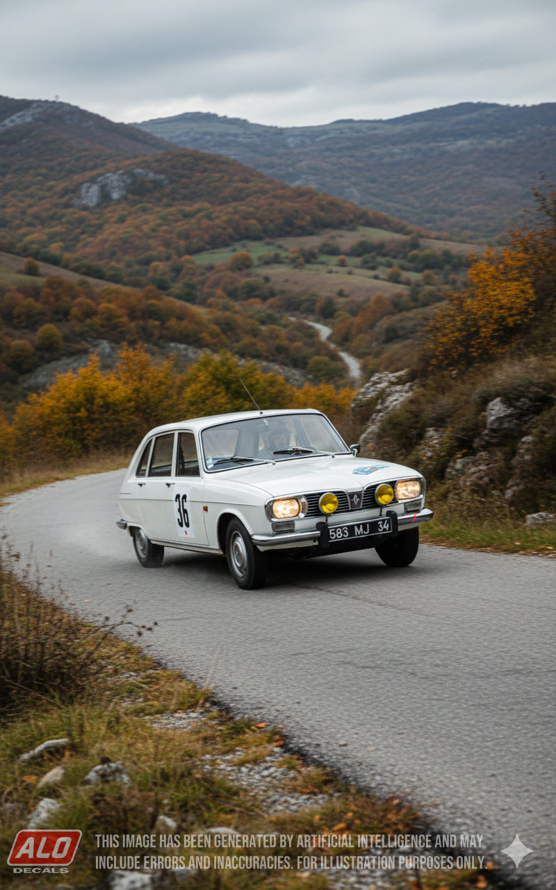 1966 CRITERIUM DES CEVENNES #36 RENAULT 16 ANTOINE TORTAROLO/FRANCIS CABANNE 1:43 DECALS