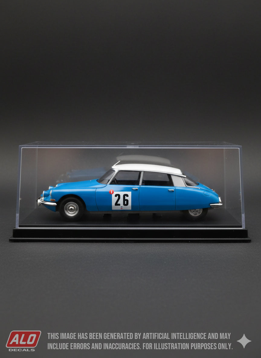 1966 COUPE DES ALPES #26 CITROËN DS LUCIEN BIANCHI/CHRISTIAN DELFERIER 1:43 DECALS