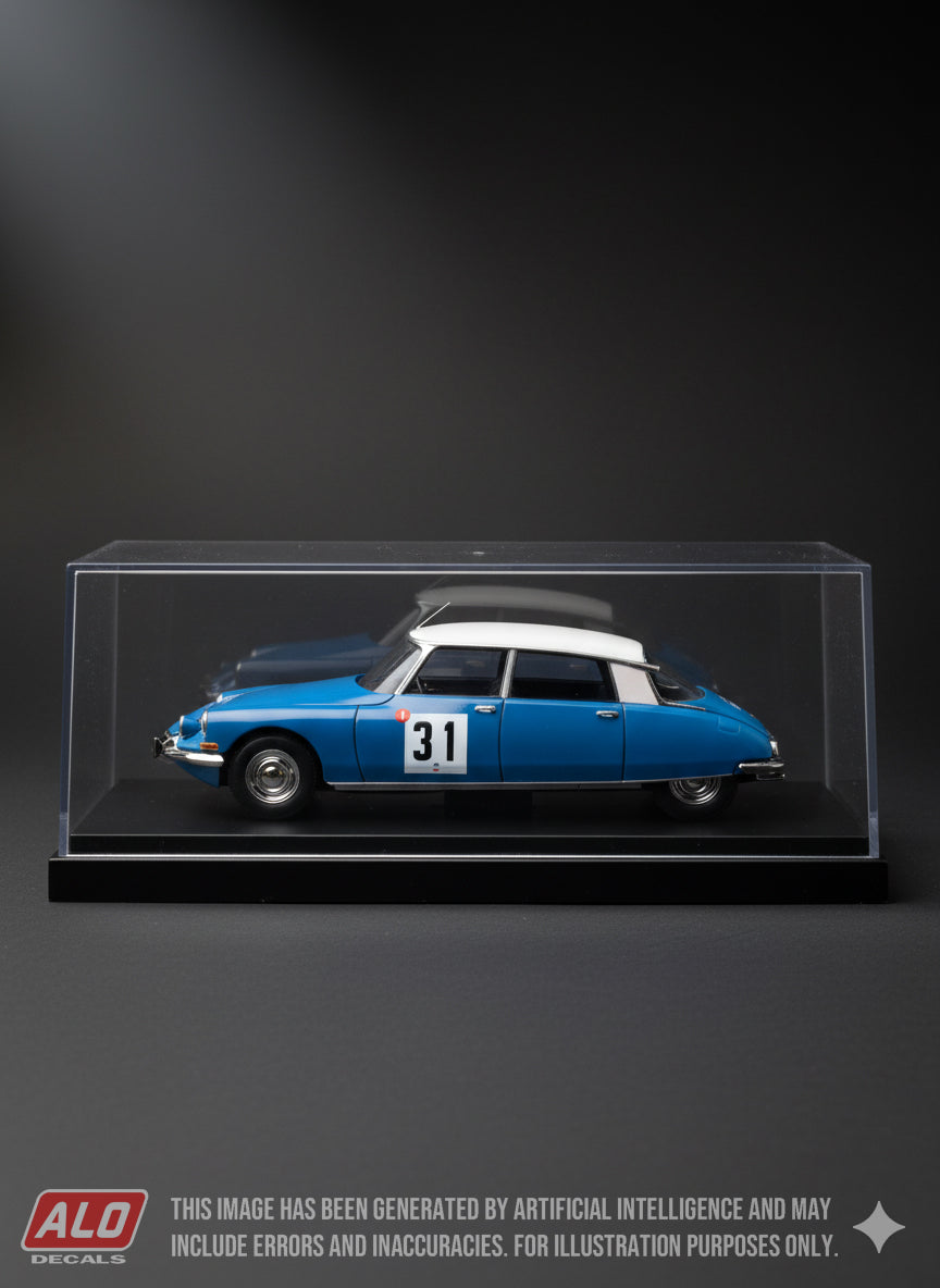 1966 COUPE DES ALPES #31 CITROËN DS ROBERT NEYRET/JACQUES TERRAMORSI 1:43 DECALS