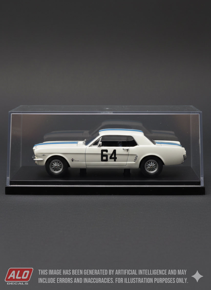 1966 GRAND NATIONAL, ZOLDER #64 FORD MUSTANG JACKY ICKX 1:43 DECALS