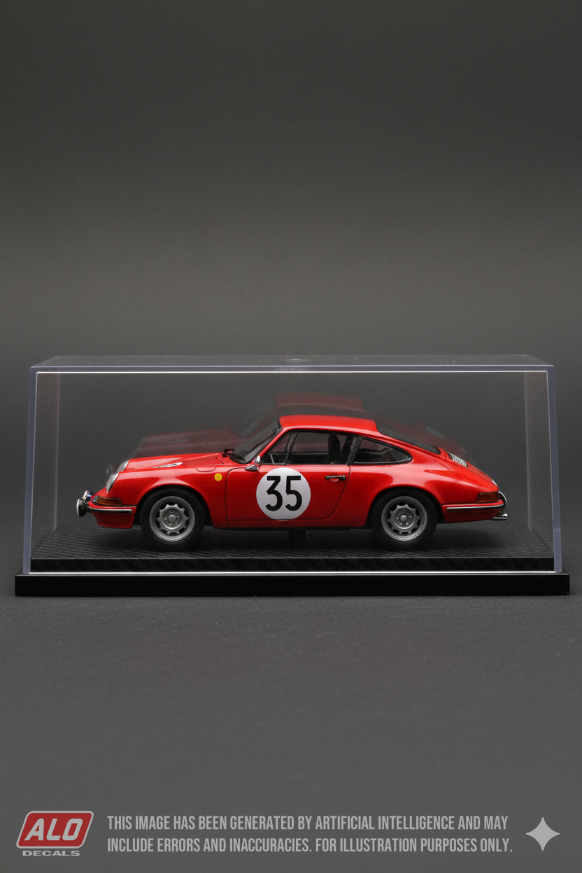 1966 LE MANS 24 HOURS #35 PORSCHE 911 "FRANC"/JEAN KERGUEN 1:43 DECALS