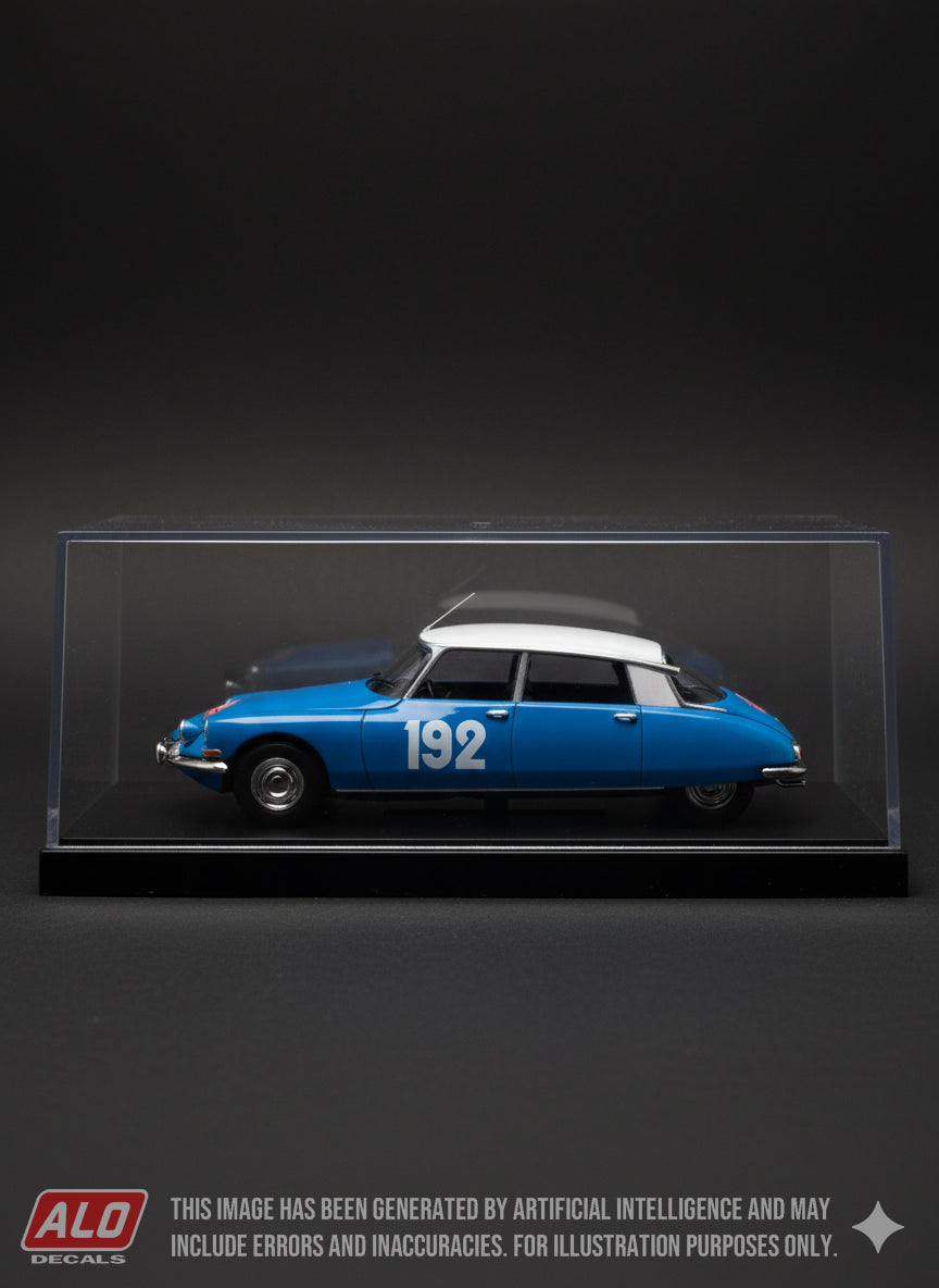 1966 MONTE CARLO RALLY #192 CITROËN DS GUY VERRIER/BERNARD PASQUIER 1:43 DECALS
