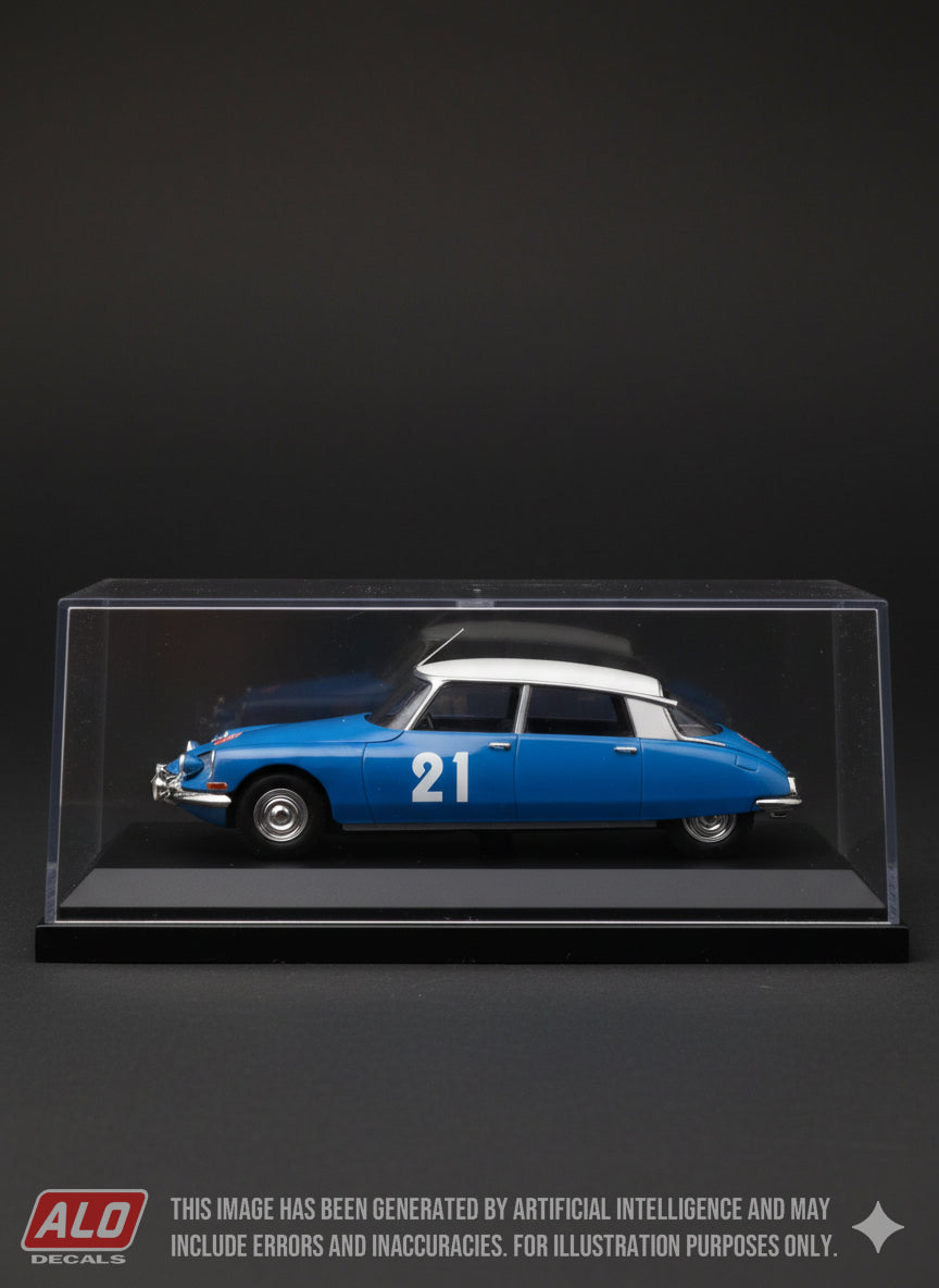 1966 MONTE CARLO RALLY # 21 CITROËN DS BOB NEYRET/JACQUES TERRAMORSI 1:43 DECALS