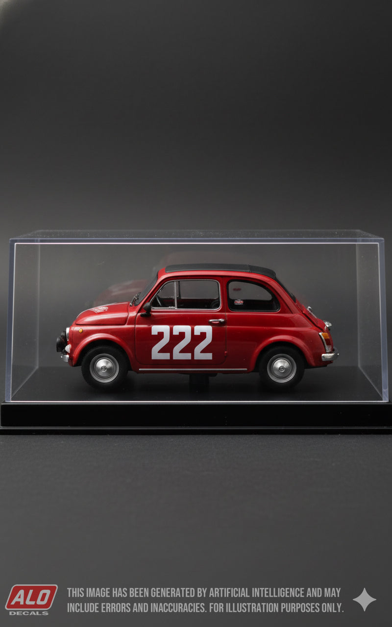 1966 MONTE CARLO RALLY #222 STEYR-PUCH 650 ALEKSANDER SOBANSKI/CZESLAW WODNICKI 1:43 DECALS