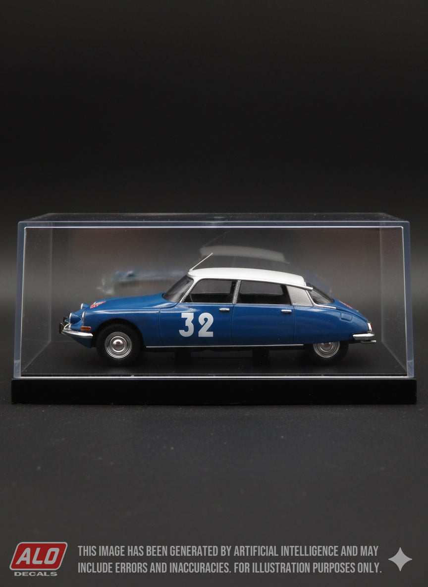 1966 MONTE CARLO RALLY # 32 CITROËN DS LUCETTE POINTET/JACQUELINE FOUGERAY 1:43 DECALS