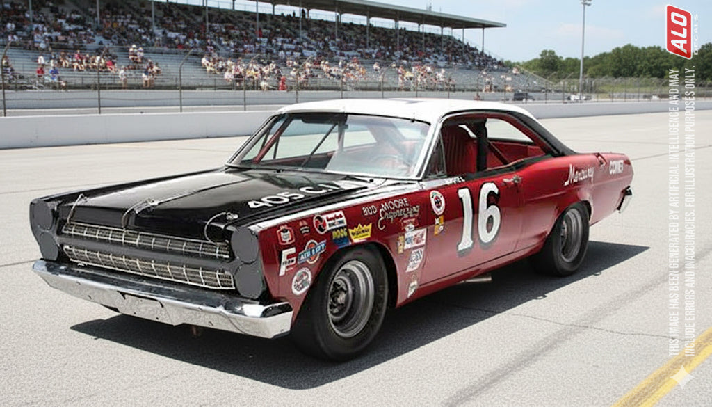 1966 GRAND NATIONAL NASCAR #16 MERCURY COMET CYCLONE DAREL DIERINGER 1:43 DECALS
