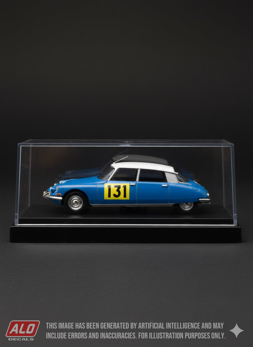 1967 RALLYE DU FOREZ #131 CITROËN DS LUCETTE POINTET/ARNAUD 1:43 DECALS