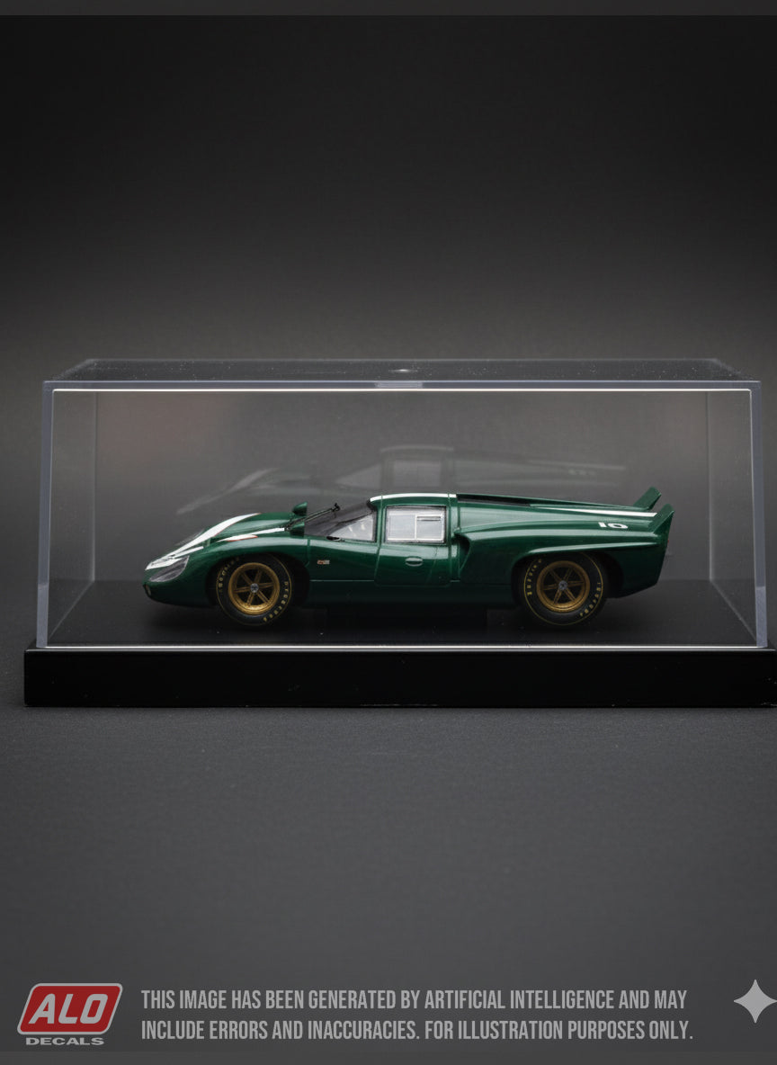 1967 LE MANS APRIL TESTS #10 LOLA T70 JOHN SURTEES/DAVID HOBBS 1:43 DECALS