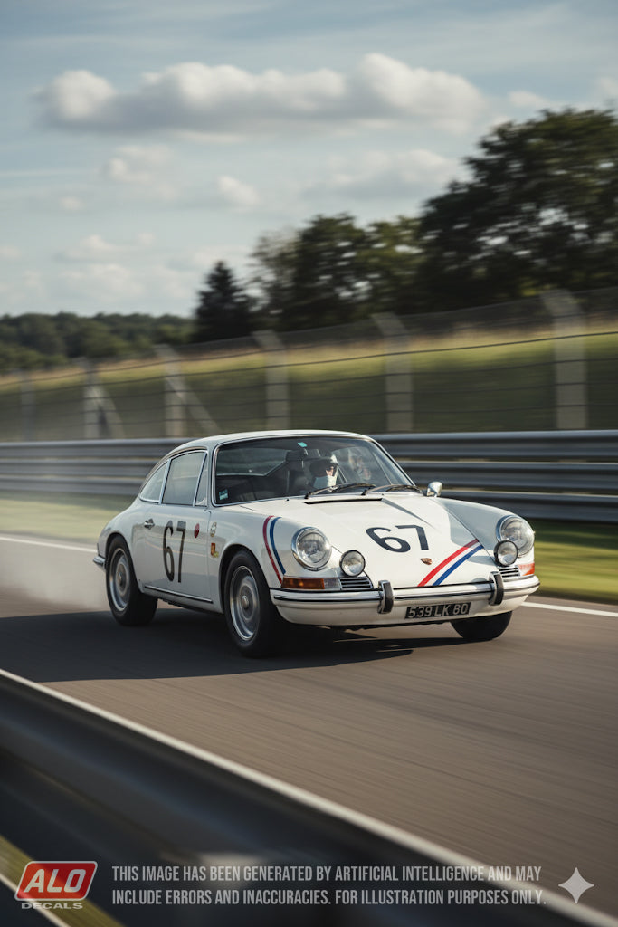 1967 LE MANS 24 HOURS #67 PORSCHE 911 PIERRE BOUTIN/PATRICE SANSON 1:43 DECALS