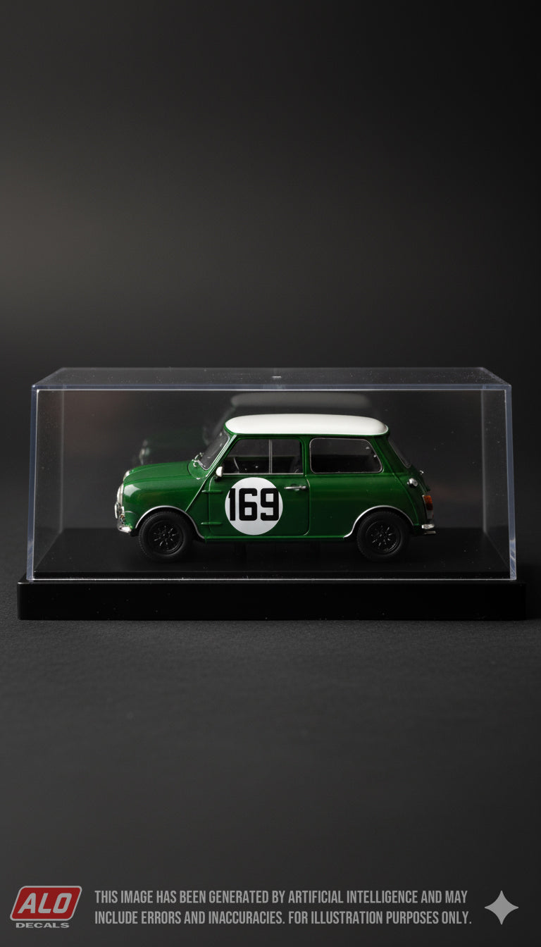 1967 MUGELLO GRAND PRIX #169 BMC MINI FRANCO ZANIRATTI 1:43 DECALS