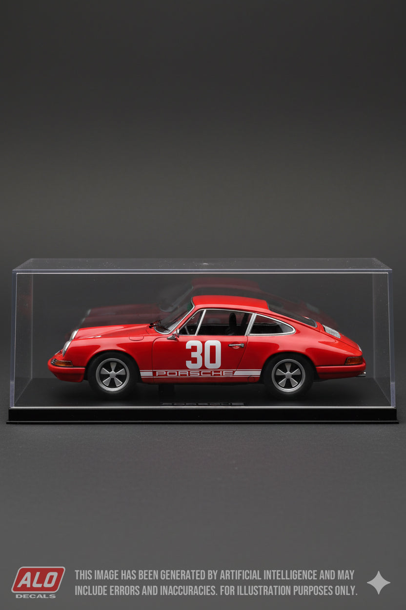 1967 MUGELLO GRAND PRIX # 30 PORSCHE 911 R GIJS VAN LENNEP/VIC ELFORD 1:43 DECALS