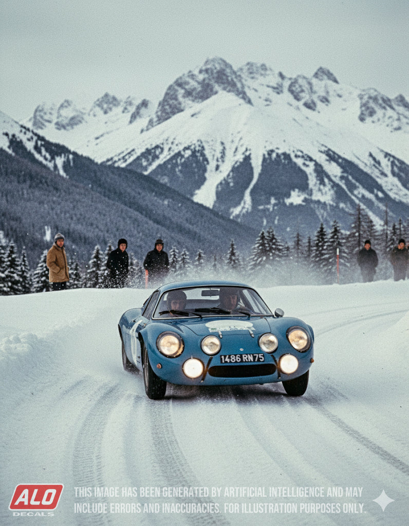 1967 CRITERIUM NEIGE ET GLACE #11 ALPINE M64 MAURO BIANCHI/MICHEL GAUVAIN 1:43 DECALS