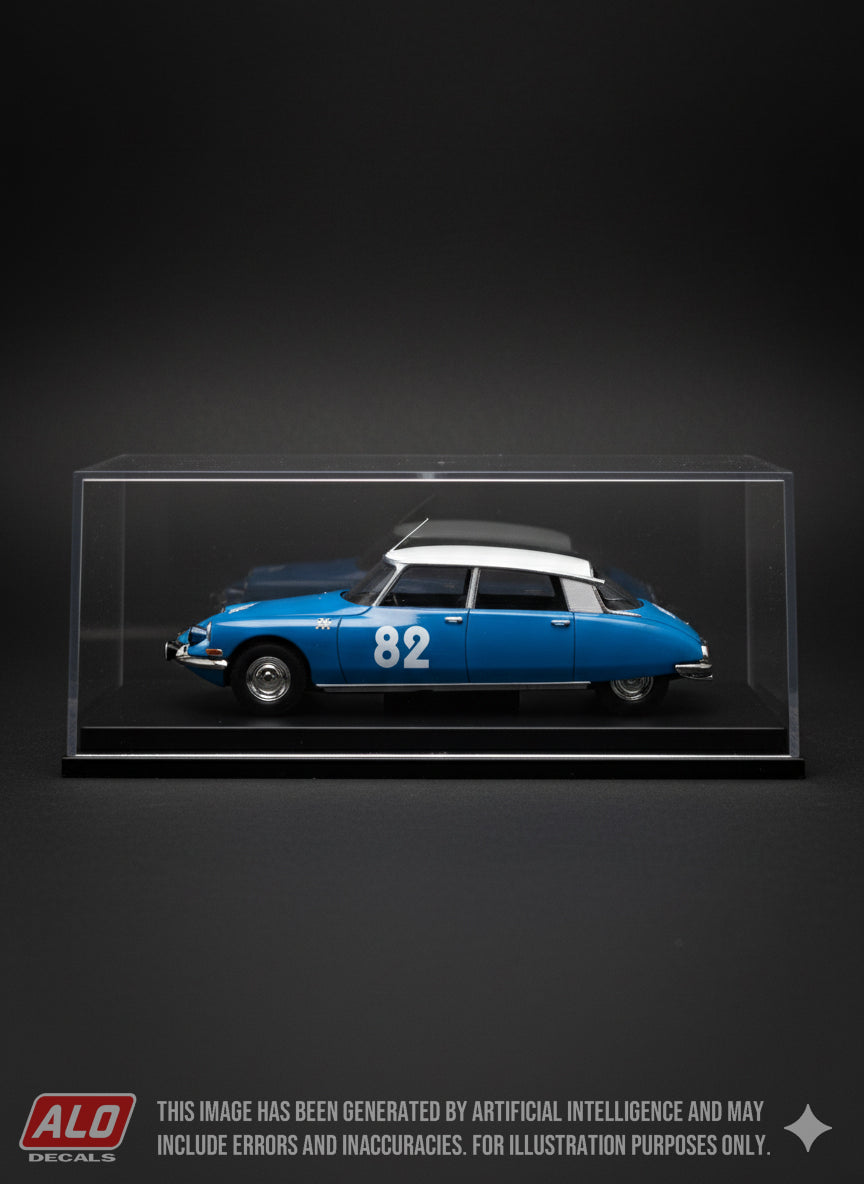 1967 CRITERIUM NEIGE ET GLACE #82 CITROËN DS BOB NEYRET/JACQUES TERRAMORSI 1:43 DECALS
