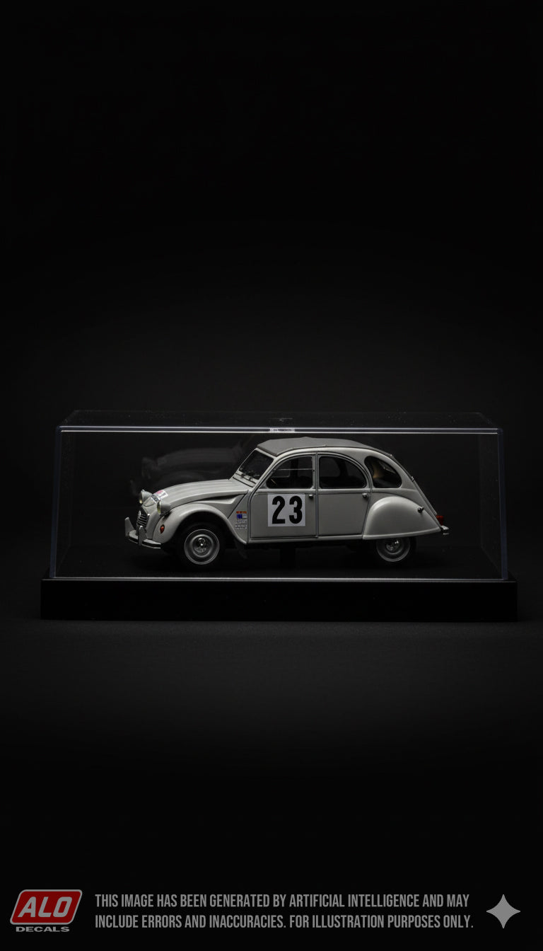 1967 RALLYE D'ETE D'OBERNAI #23 CITROËN 2CV MICHEL MARTIN/LECLAIR 1:43 DECALS