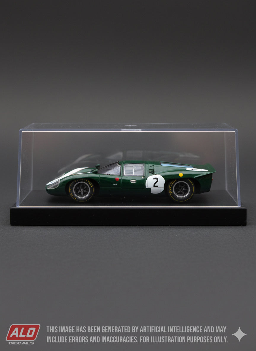 1967 REIMS 12 HOURS # 2 LOLA T70 JOHN SURTEES/DAVID HOBBS 1:43 DECALS