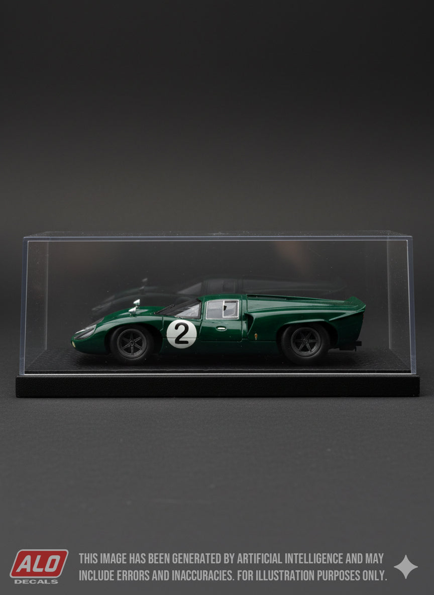 1967 SPA 1000 KMS # 2 LOLA T70 PAUL HAWKINS/JACKIE EPSTEIN 1:43 DECALS