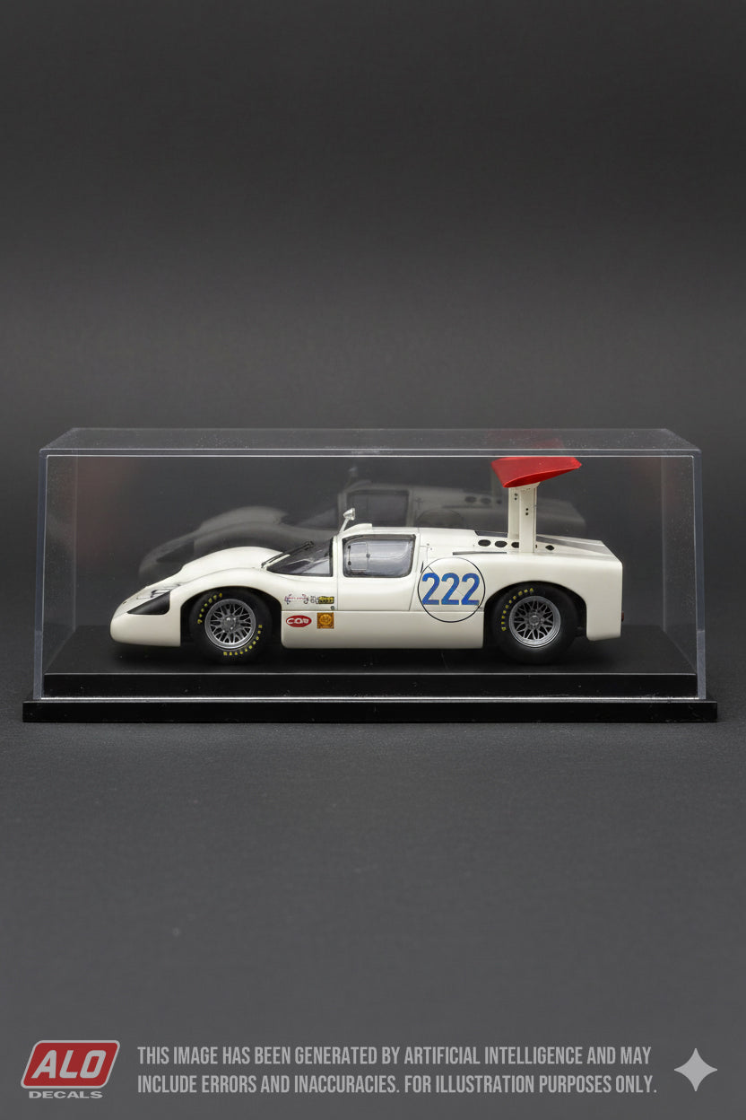 1967 TARGA FLORIO #222 CHAPARRAL 2F PHIL HILL/HAP SHARP 1:43 DECALS