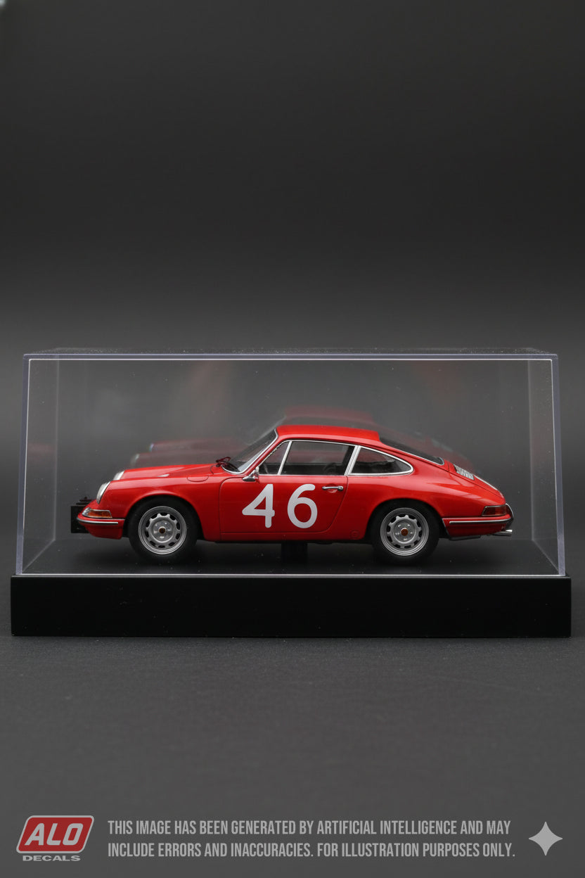 1967 TARGA FLORIO # 46 PORSCHE 911 JEAN-CLAUDE KILLY/BERNARD CAHIER 1:43 DECALS