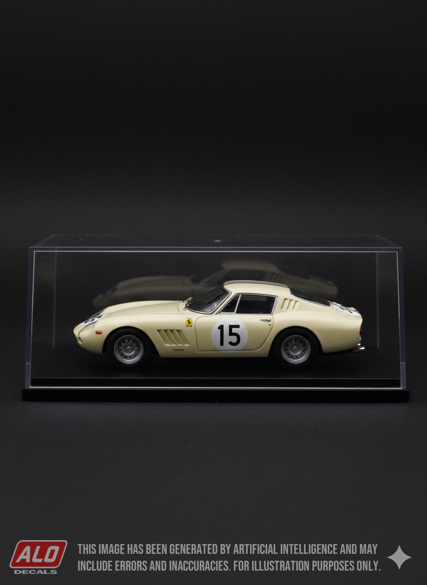 1968 LE MANS 24 HOURS #15 FERRARI 275 GTB BOB GROSSMAN/EDGAR BERNEY 1:43, 1:18 DECALS