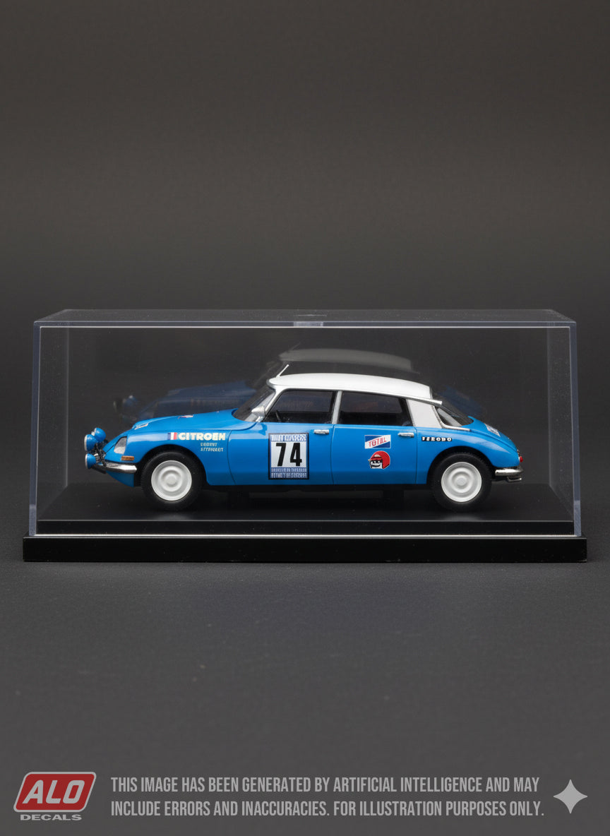 1968 LONDON-SYDNEY MARATHON #74 CITROËN DS BOB NEYRET/JACQUES TERRAMORSI 1:43 DECALS