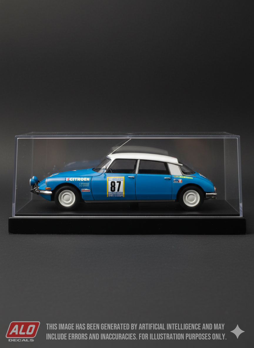1968 LONDON-SYDNEY MARATHON #87 CITROËN DS LUCIEN BIANCHI/JEAN-CLAUDE OGIER 1:43, 1:32 DECALS