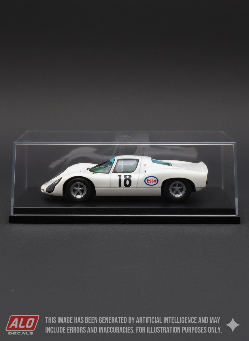 1968 PARIS 1000 KMS #18 PORSCHE 910 JO BONNIER/MASTEN GREGORY 1:43 DECALS