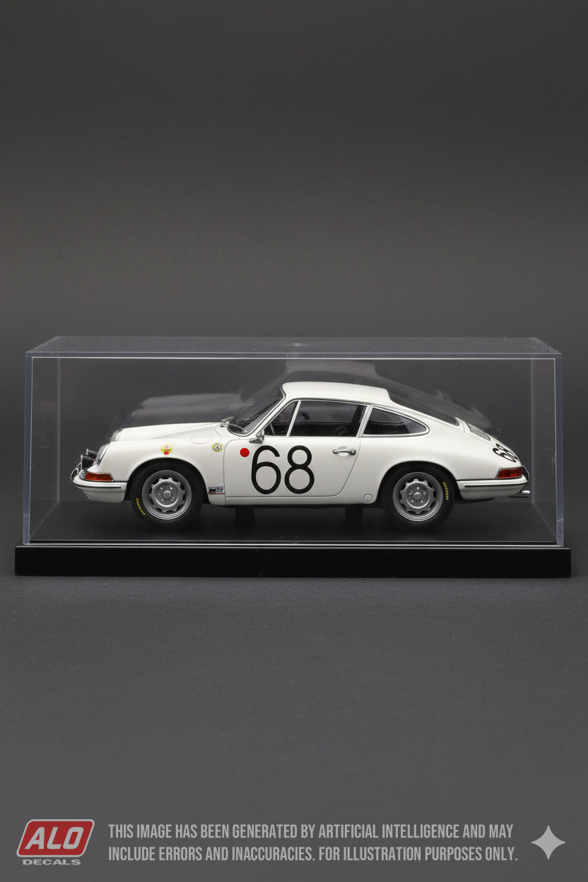 1968 TARGA FLORIO # 68 PORSCHE 911 PATRICE SANSON/ROLAND LEFEVRE 1:43 DECALS
