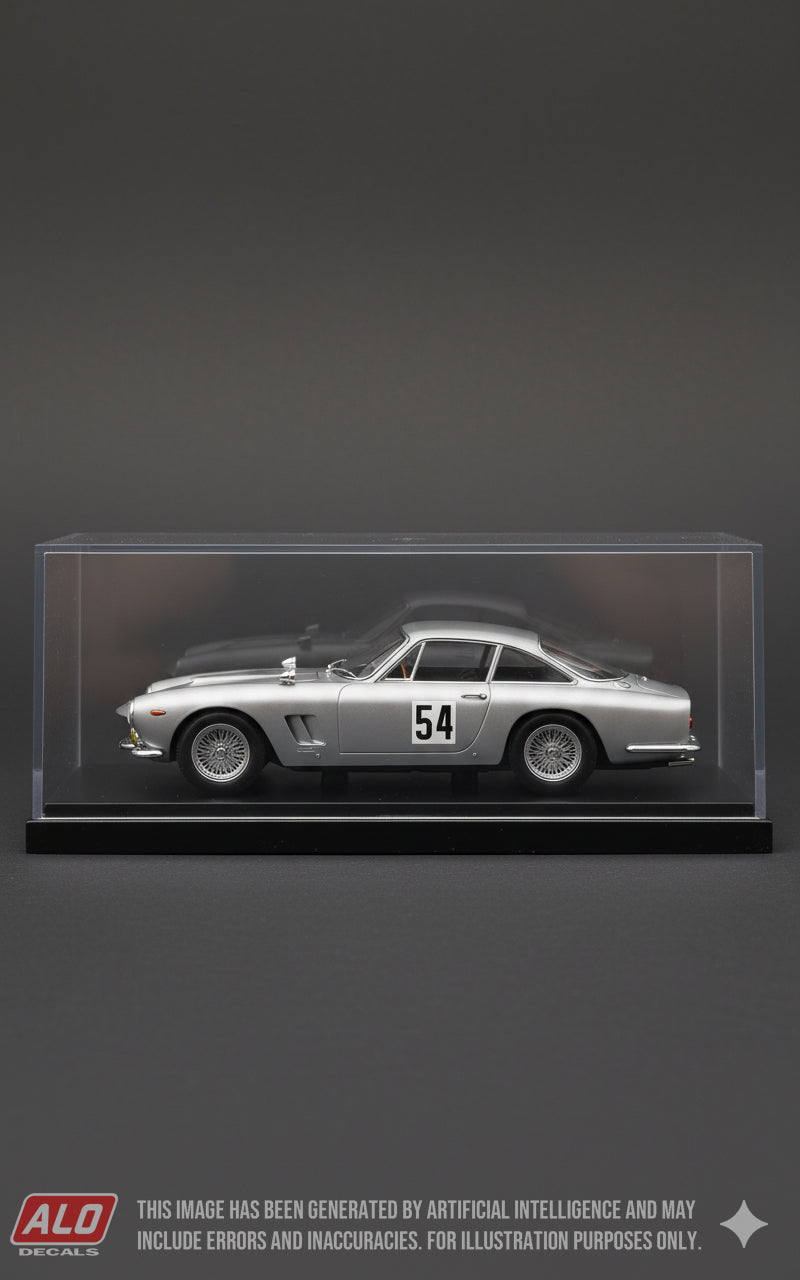 1968 TAUNUS BERGRENNEN #54 FERRARI 250 GT LUSSO RIC WEILAND 1:43 DECALS