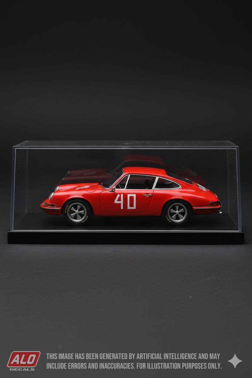 1968 TAUPLITZALM-BERGRENNEN #40 PORSCHE 911 NIKI LAUDA 1:43 DECALS