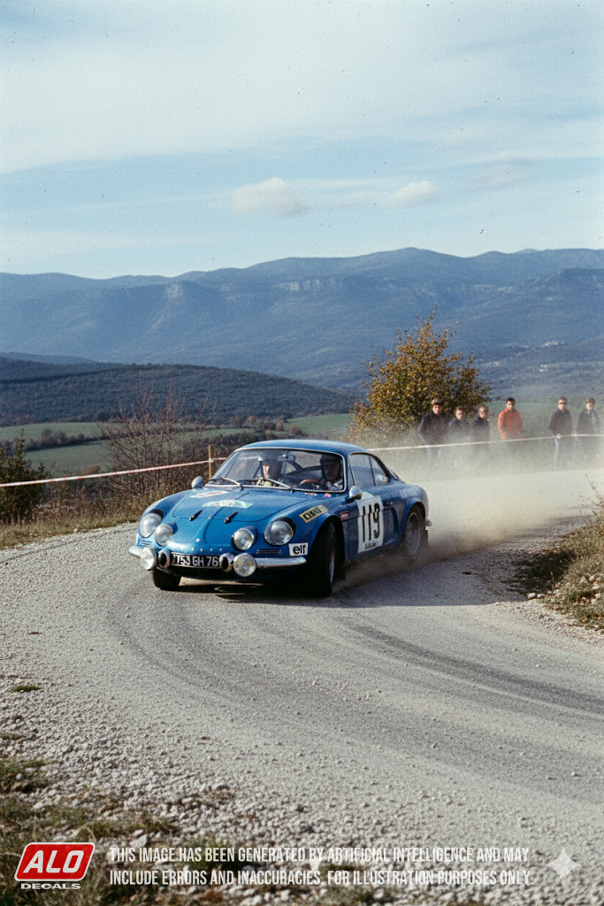 1969 CRITERIUM DES CEVENNES #119 ALPINE A110 PATRICK DEPAILLER/ALAIN LANTERO 1:43 DECALS